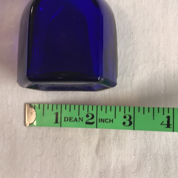 2 Unique Cobalt Blue Small Bottles Apothecary - Picture 8 of 8